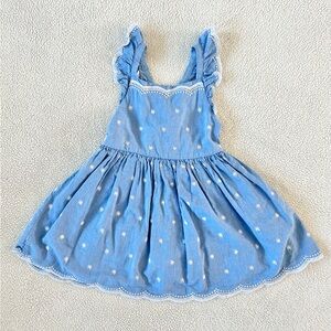 Cat & Jack Chambray Ruffle Sleeve Dress, Size 4T